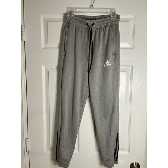 Adidas Workout Athleisure Sweatpants Women Small Gray Comfy Slimming Jogger - Picture 1 of 16